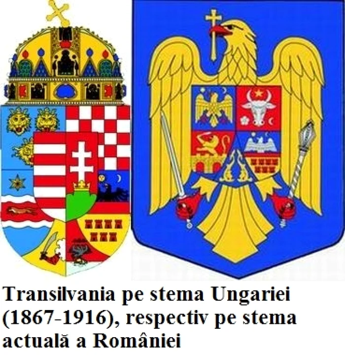 Stema ungaria vs romania