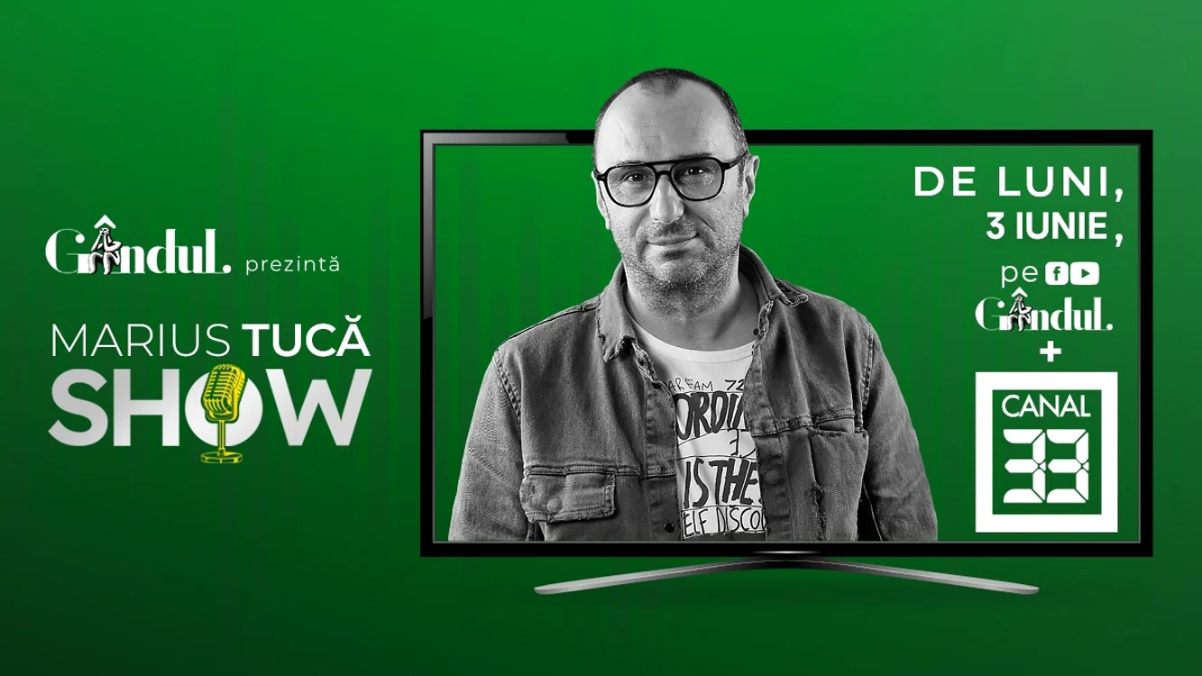Marius Tucă ne va da întâlnire în fiecare seară, pe gandul.ro și pe Canal 33, de luni, 3 iunie 2024