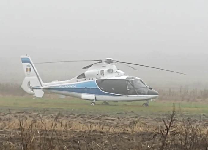Elicopterul Dauphin SA-365 cu numărul 202 a fost utilizat de soții Ceaușescu in 1989