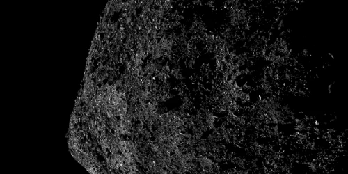 asteroidul bennu vazut din nava osiris rex