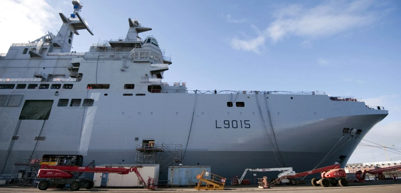 Navă de război Mistral FOTO AFP