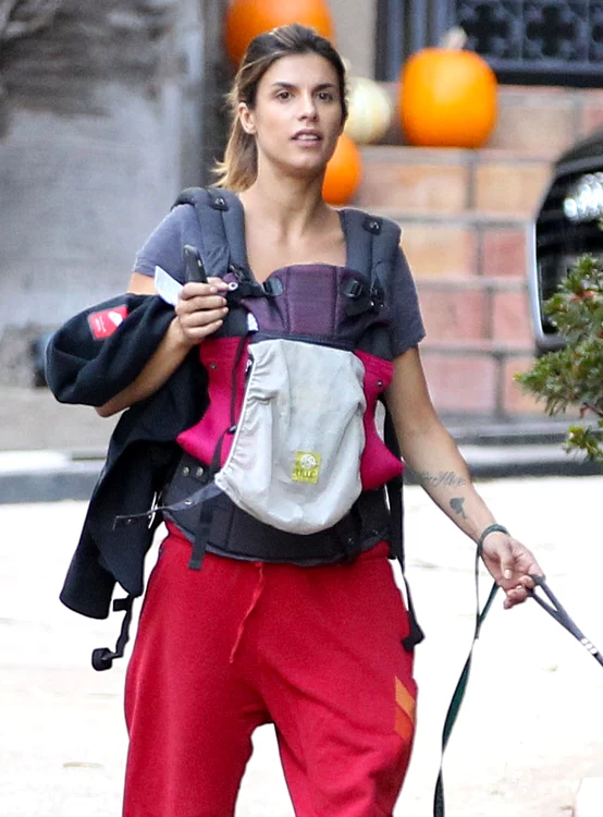 Elisabetta Canalis And Daughter Out Walking Their Dogs jpeg
