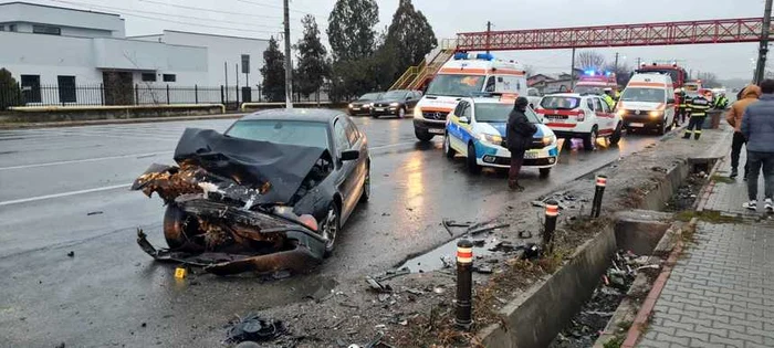 O femeie de 74 de ani a murit în accident. FOTO ISU Prahova
