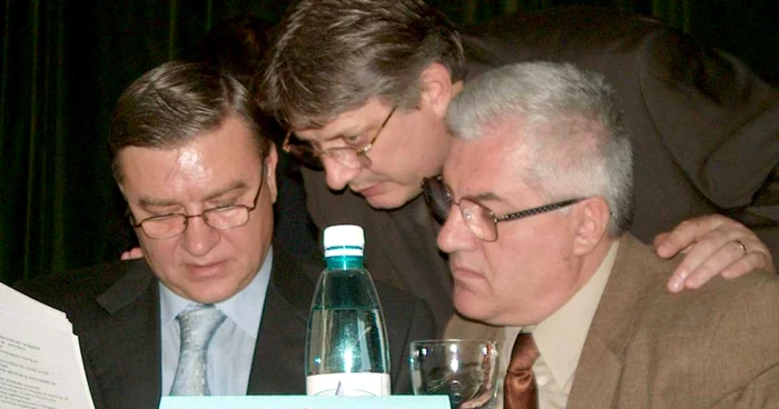 Mircea Sandu, Gino Iorgulescu şi Dumitru Dragomir (de la stânga la dreapta)