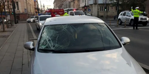 pieton accidentat pe zebra foto ipj cluj