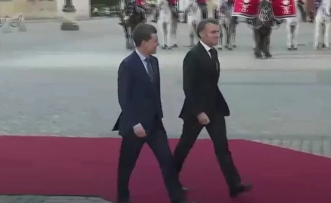 Nicușor Dan și Emmanuel Macron FOTO: captura video
