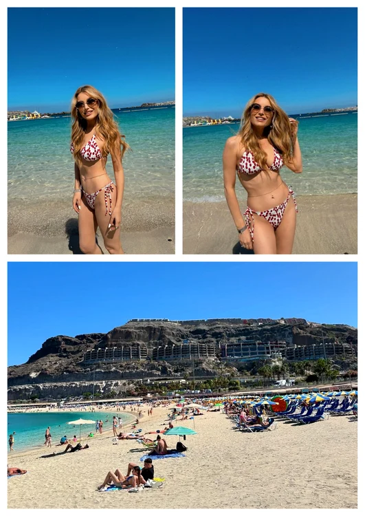 Elena Gheorghe, vacanță devis în Gran Canaria / Sursă foto: Colaj Click, Facebook