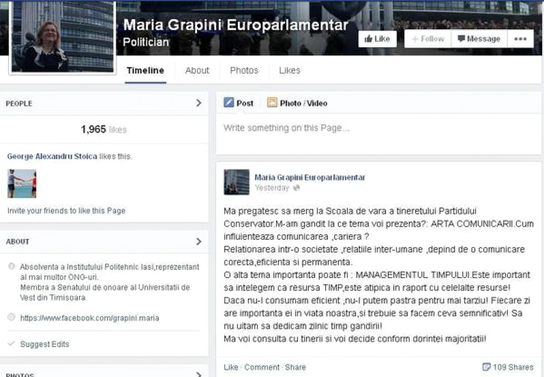 Greşeli gramaticale pe Facebook Grapini