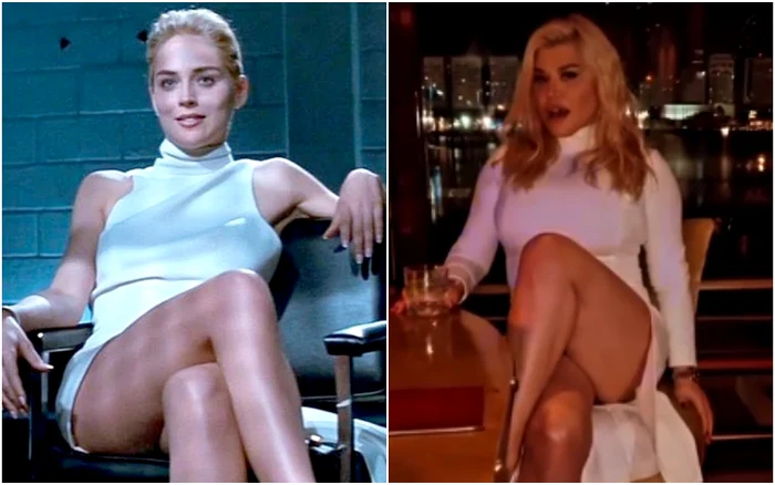 Loredana Groza a încercat să o copieze pe Sharon Stone