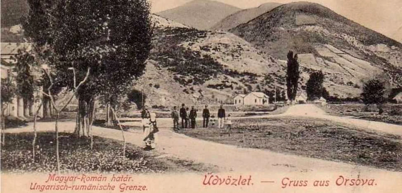 Frontiera dintre Austro-Ungaria şi România la 1900, într-o reproducere de epocă/Foto:transilvaniateiubesc.com