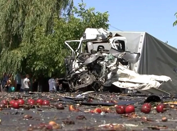 Accidentul a avut loc la Popeşti FOTO: România TV