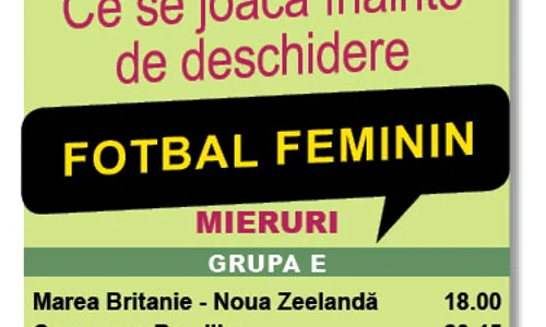 Meciurile de fotbal feminin vor fi doar “încălzirea” pentru turneul masculin (foto: reuters) jpeg