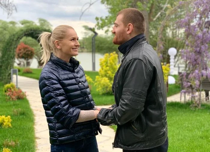 Cătălin Moroşanu şi soţia lui