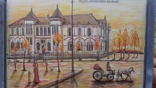 Picturile stradale de pe panourile fonice de plexiglass din centrul municipiului Râmnicu Vâlcea Foto Adevărul