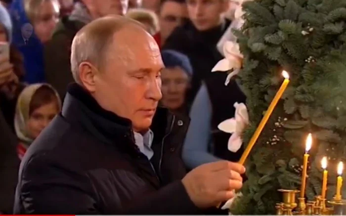 Vladimit Putin sărbătoreşte Crăciunul pe rit vechi. Foto arhivă
