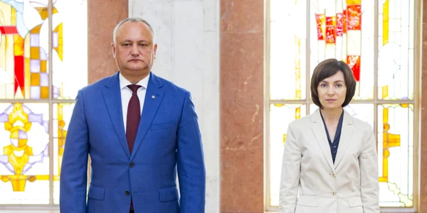 Igor Dodon si Maia Sandu