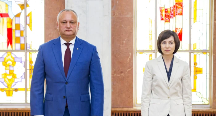 Igor Dodon si Maia Sandu