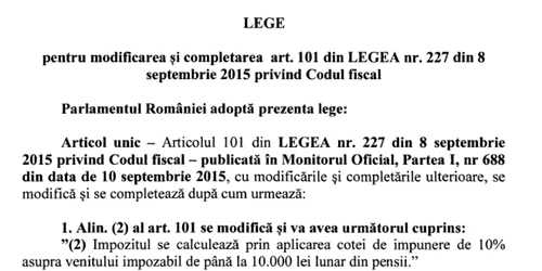 pensii impozit 90%