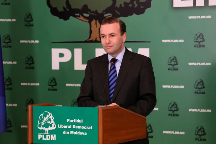 Manfred Weber vizitează Moldova la invitaţia PLDM, care face parte din familia politică PPE