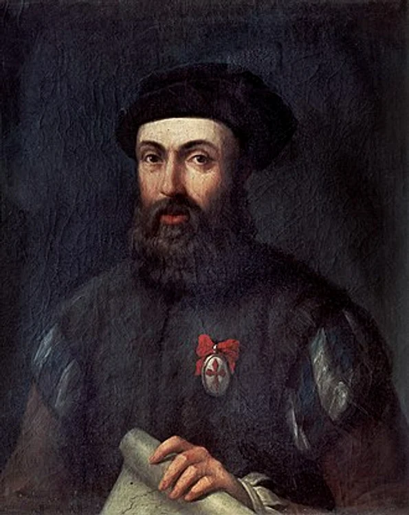  Magellan, copie după o gravură din 1784 ce ilustra circumnavigația din 1521. FOTO Wikipedia