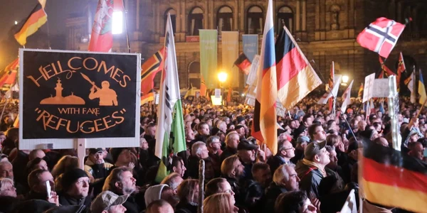 Manifestatii împotriva refugiatilor FOTO AFP