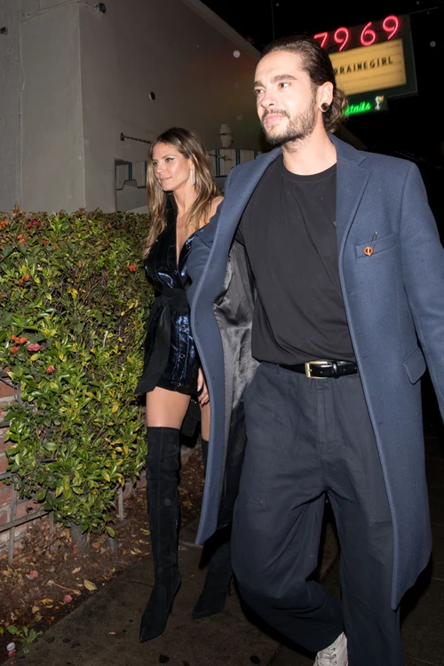 Heidi Klum is seen leaving with her new boyfriend Tom Kaulitz of Tokio Hotel at Delilah in West Hollywood jpeg