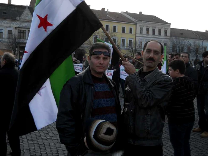 Protest clujean în semn de solidaritate cu revoluţia siriană