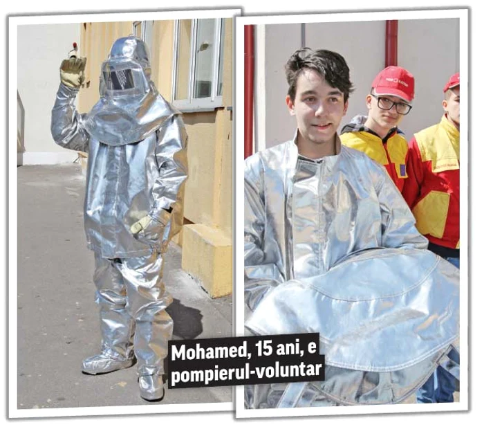 Un elev “rănit” a fost luat cu targa de voluntari