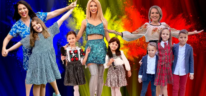 Vedetele și-au înmbrăcat copii de 1 decembrie / Foto: Colaj Click!