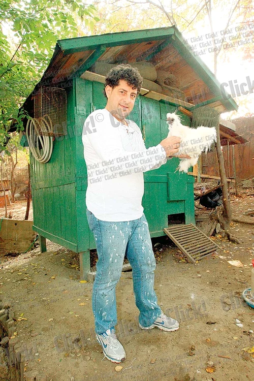 Solistul are 100 de găini de toate rasele (foto: click!)