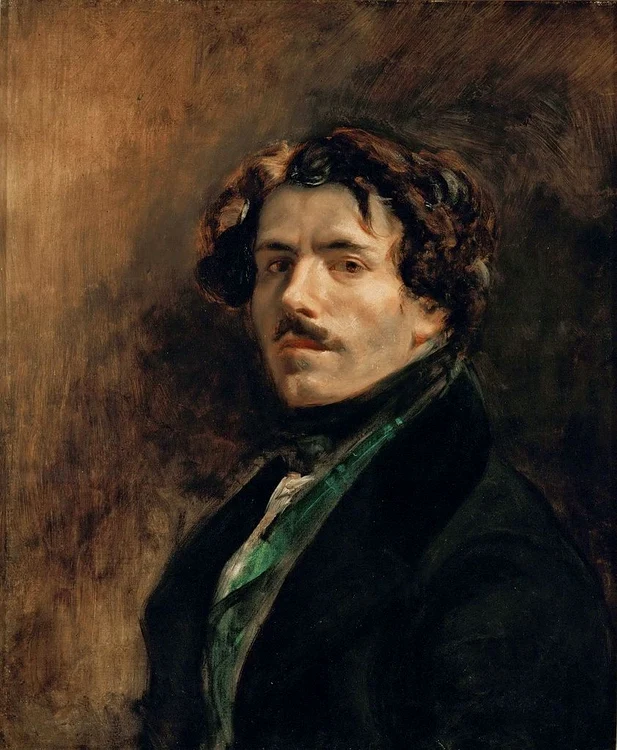 Eugène Delacroix, „Autoportret cu vestă verde” (circa 1837) 