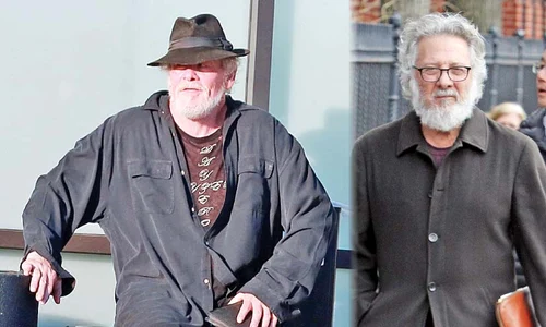 Nick Nolte a simţit nevoia să se odihnească pe o ladă de gunoi, în Malibu  Dustin Hoffman crede că barba îi arată vârsta reală: 78 de ani jpeg