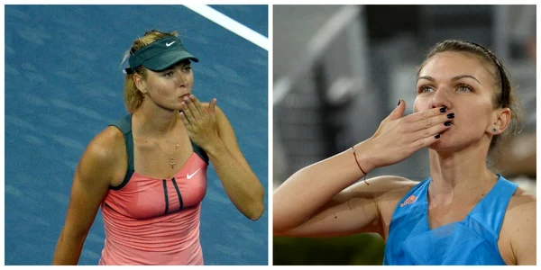 maria sarapova vs. simona halep foto mediafax