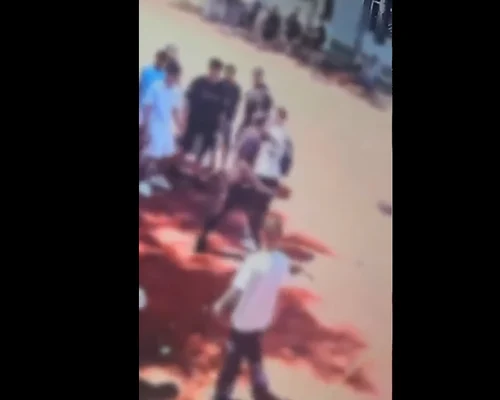 Un elev a fost amenințat cu cuțitul și lovit în curtea unui liceu din Capitală. FOTO captura video FB