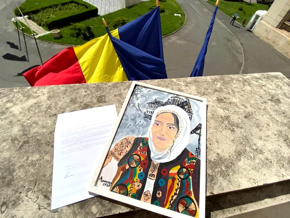 Tabloul și scrisoarea primite de Marcel Vela de la Ramona