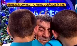 Bătrânul a fost extrem de bucuros să și revadă copiii jpeg