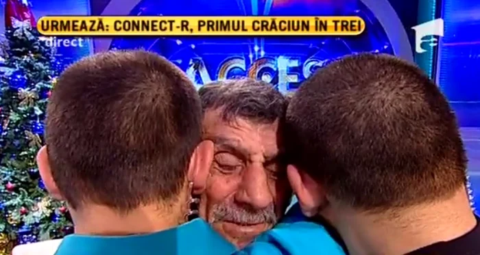 Bătrânul a fost extrem de bucuros să-și revadă copiii