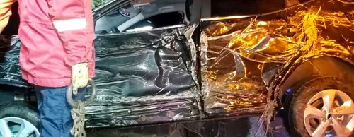 Mai multe maşini au ajuns în râul Olt în urma unui accident pe Valea Oltului în Vâlcea Foto Adevărul