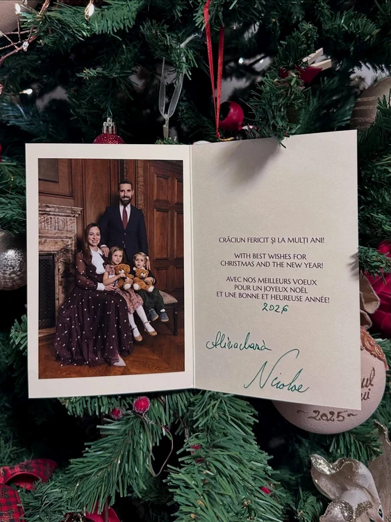 Nicolae al României, felicitare de Crăciun alături de familie, Foto Facebook jpg