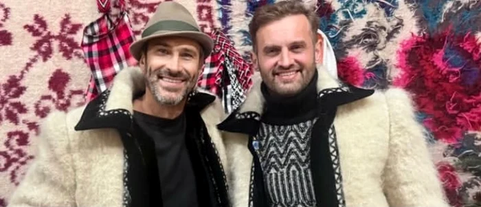 Nicolai Tand și Sorin Brotnei, colindători prin Rozavlea foto: Instagram 