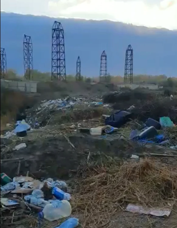 Întreaga zonă s-a transformat în groapa de gunoi a comunei