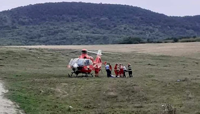 A fost nevoie de intervenția elicopterului
