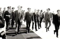 Președintele american Richard Nixon, primit de Nicolae Ceaușescu (© „Fototeca online a comunismului românesc”, cota: 47/1969)