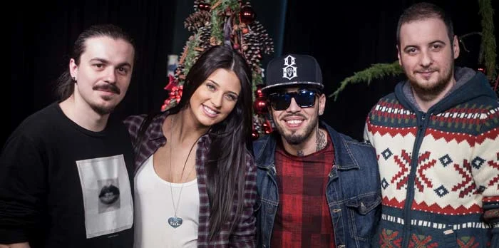 
    Antonia și Mădălina Ghenea, filmuleț surpriză pentru Andrei de la Kiss FmFoto: Kiss Fm  