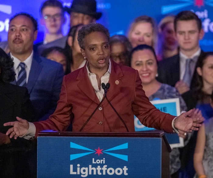 Lori Lightfoot, în campanie FOTO EPA-EFE