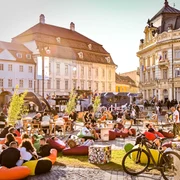 Sibiul câștigătorul Trofeului Destinația Anului 2024 va fi gazda premiilor competiției în 2025 Foto Primăria Sibiu