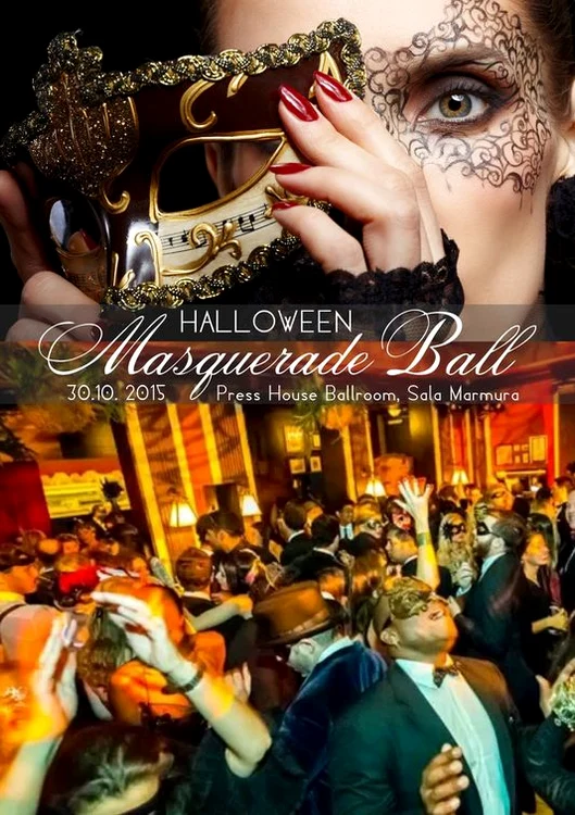 De Halloween 2015, Sala Marmura din Casa Presei Libere din București va găzdui petrecerea Masquerade Ball