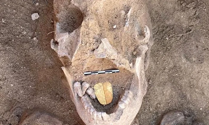 Mumie cu limba de aur, descoperită de arheologi în Egipt  jpeg