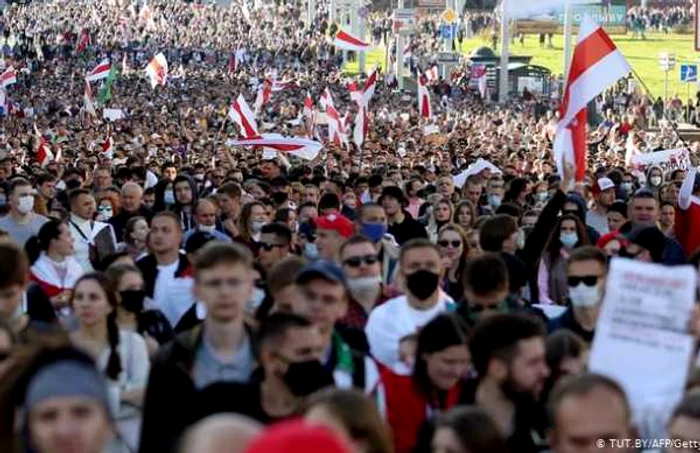 Proteste la Minsk FOTO EPA-EFE