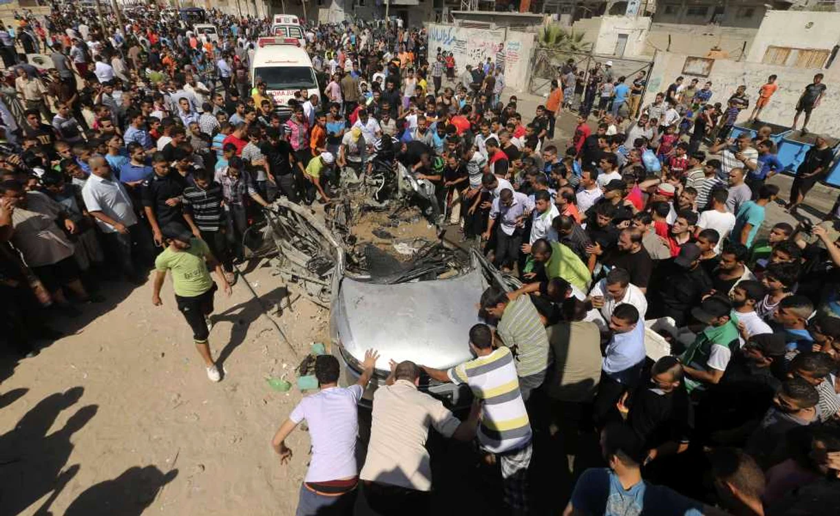 Palestinieni în Gaza/FOTO:EPA/EFE